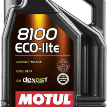 Motul 108536 Single Eco-Lite Synthetic 0W-20 Motor Oil, 5. liters