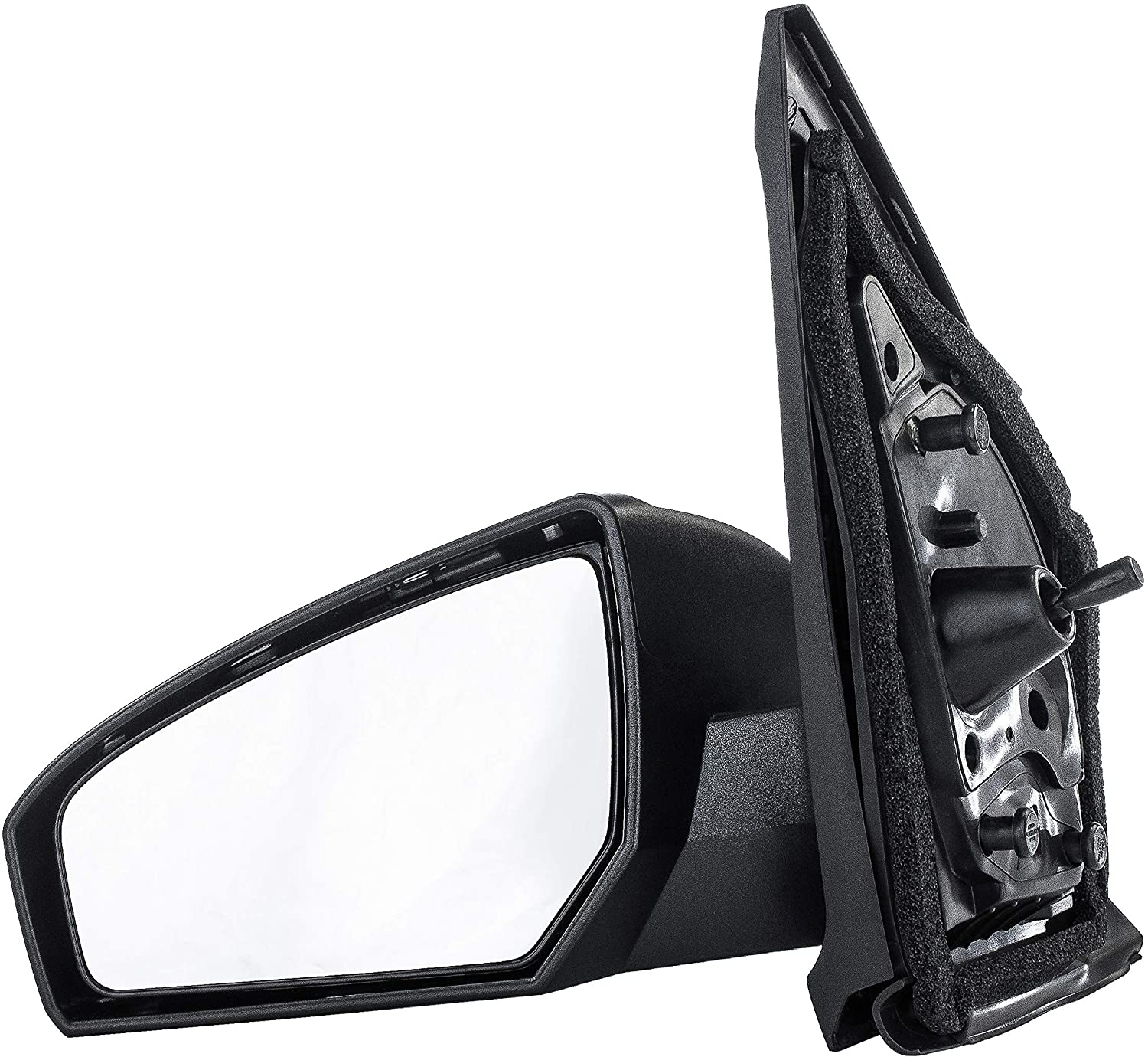 Driver Side Mirror for Nissan Altima Sedan (2013 2014 2015 2016 2017) Left Outside Rear View Unpainted Power Operated Non-Heated Non-Folding Replacement Door Mirror - NI1320223