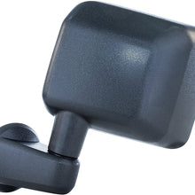 Dependable Direct Left Driver Side Textured Manual Operated Non-Heated Folding Mirror for 2007-2016 Jeep Wrangler - Parts Link # CH1320271