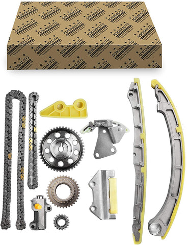 ADIGARAUTO 90711S Timing Chain Kits Fit for HONDA ACCORD 2003-2007 CR-V 2002-2009 ELEMENT 2003-2011 L4 2.4L DOHC K24A4,K24A8,K24A1, K24Z1,K24A4, K24A8 Engine