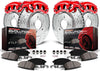 Power Stop KC200 Z23 Evolution Front and Rear Kit Rotors, Pads, Brake Calipers