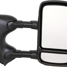 Dorman 955-1123 Passenger Side Manual Door Mirror - Folding for Select Ford Models, Black