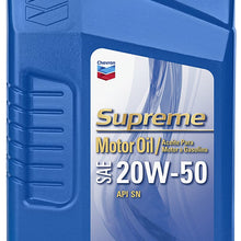 Chevron Supreme (220060533-3PK) 20W-50 Motor Oil - 5 Quart (Pack of 3)