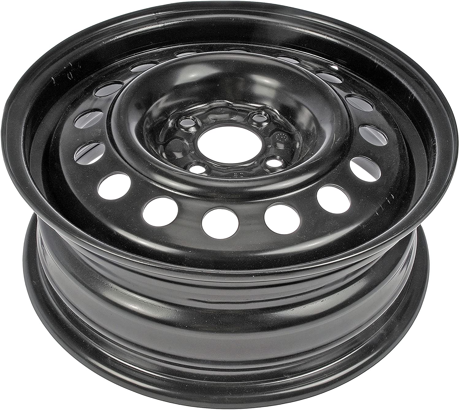 Dorman Black Wheel with Painted Finish (15 x 5.5 inches /4 x 3 inches, 45 mm Offset)