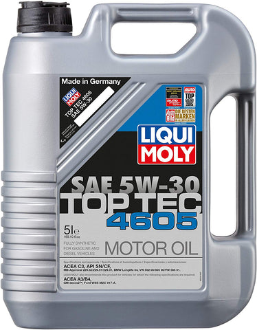 Liqui Moly 2244 5W30 Top Tec 4605 Motor Oil, 5 L