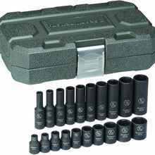 GEARWRENCH 20 Pc. 1/4" Drive 6 Point Standard & Deep Impact SAE Socket Set - 84900