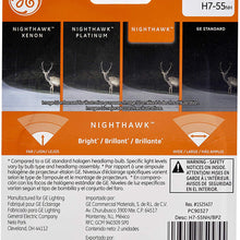 GE Lighting H7-55NH/BP2 Nighthawk Automotive Replacement Bulbs, 2-Pack