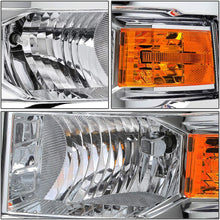 For Chevy Silverado Pair of GMT K2XX Chrome Housing LED Headlight W/Amber Signal + H8 LED Conversion Kit W/Fan