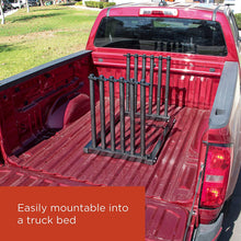 TCP Global 5-Lite Truck Bed Windshield Rack - Mobile 5 Slot Auto Glass Cargo Protection Management Rack - Safety Rubber Foam Pads, Mast Locks - Replacement Windshield Window Holder