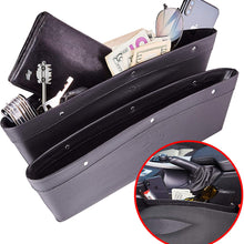 Matuku Car Console Organizer Gap Filler - Seat Gap Filler Car Seat Gap Organizer, Car Accessories Interior with Premium PU Leather, Car Pocket Organizer - Set of 2 for Phone Money Cards Keys Remote