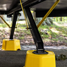 Camco 44421 Heavy-Duty Stabilizer RV Jack Support, Yellow - Provides 7-inches of Lift and Stability for RV Jacks - Compatible with 10-inch Round Jack Pads - Features a 6,000 lb. Rating