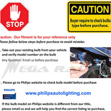 Mega Racer H11 55W White 5000K Xenon Halogen Headlight Lamp Light Bulb (Low Beam) DOT Replace Auto Car