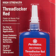 Permatex 27140-6PK High Strength Threadlocker Red, 36 ml (Pack of 6)