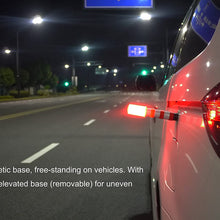 WISLIGHT LED Emergency Roadside Flares Safety Strobe Light - Road Warning Beacon Flare, Magnetic Base, Detachable Stand, Storage Case (1 Case Pack, Battery not Included)