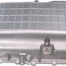 APDTY 140008 Engine Oil Pan Aluminum Assembly w/Drain Plug Fits 2004-2006 Chrysler Pacifica 3.5L (Replaces 04792662AC, 4792662AC)