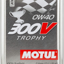 Motul 300V 0W-40 Synthetic Racing Oil 2 Liters (104240), 2. liters