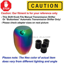 Mega Racer Round NEO Chrome Rainbow Manual Transmission Speed 4 5 6 Gear Stick Shift Knob Nismo Style Car Shifter Console Lever USA