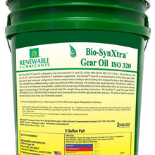 Renewable Lubricants Bio-SynXtra ISO 320 EP Gear Oil, 5 Gallon Pail