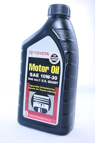 TOYOTA 00279-0WQTE SAE 10W-30 Motor Oil-4 Quart