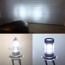 2 Pair H7 White 100W Halogen H7 Bright Chip 57 LED Xenon Light Lamp Headlight Bulb (High/Low Beam) Hi/Lo Stock Replace