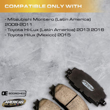 American Black ABD976C Ceramic Front Disc Brake Pads Compatible With 2011 4Runner 03-20 / TRD 15-20 / Fortuner 05-20 / GX460 11-20 & Others - OE Premium Quality - Perfect fit, Quiet and DUST FREE