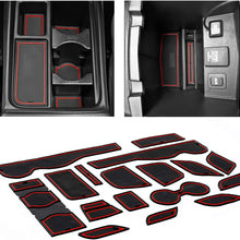 CupHolderHero for Honda CR-V CRV 2015-2016 Custom Liner Accessories – Premium Cup Holder, Center Console, and Door Pocket Inserts 17-pc Set (Red Trim)