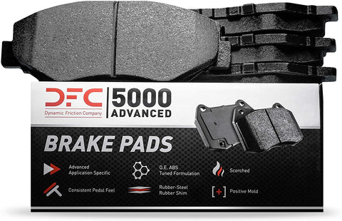 Rear Dynamic Friction Company 5000 Advanced Brake Pads 1551-1965-00