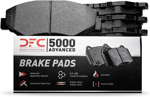Front Set Dynamic Friction Company 5000 Advanced Brake Pads 1552-1164-00