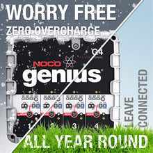 NOCO Genius G4 6V/12V 4.4 Amp 4-Bank Battery Charger and Maintainer
