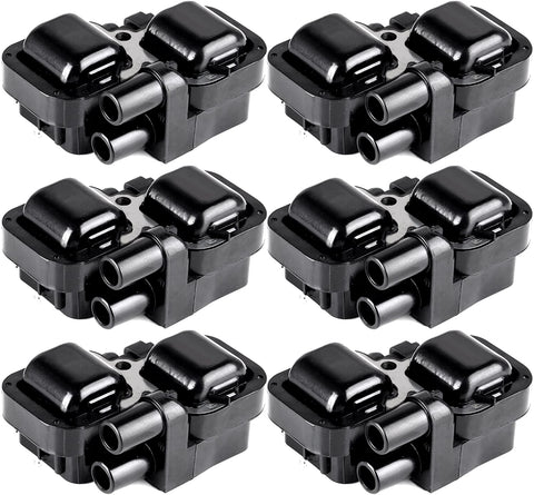 ECCPP Portable Spare Car Ignition Coils Compatible with Mercedes-Benz 1997-2011 Replacement for UF359 C1444 for Travel, Transportation and Repair (Pack of 6)