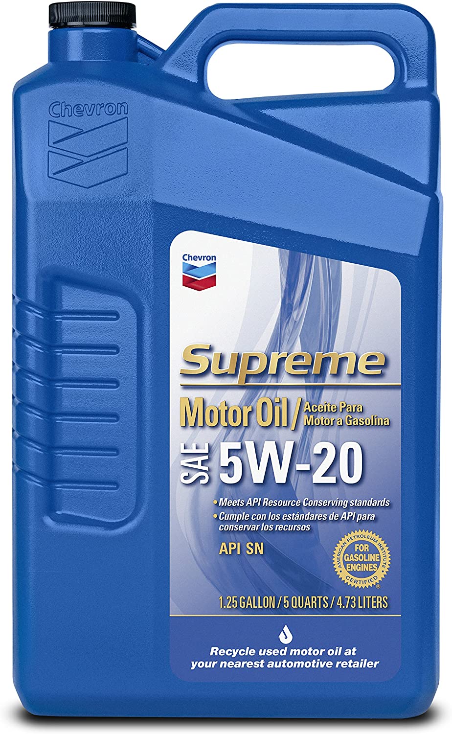 Chevron Supreme 220135474 5W-20 Motor Oil - 1.25 Gallon