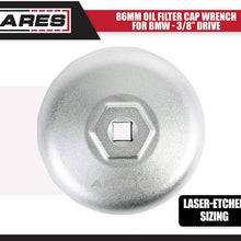 ARES 56041 – Adjustable 3-Jaw Oil Filter Wrench – 2 1/2-Inch to 4 Inch (63mm to 101mm) Capacity – Use with 3/8 or 1/2-Inch Drive Ratchets or 7/8-Inch Wrenches – Carbon Steel Construction
