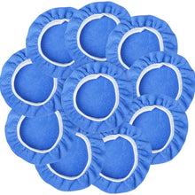 Awpeye 10Pack Car Polisher Pad Bonnet (5 to 6 Inches) Soft Microfiber Polishing Bonnet Buffing Pad Cover