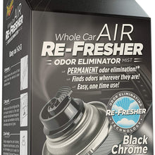 MEGUIAR'S G181302 Black Chrome Whole Car Air Re-Fresher Odor Eliminator Mist, 2. Fluid_Ounces