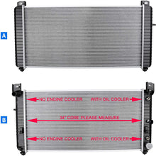 34 Inch Core Radiator Compatible with Chevy Silverado Suburban Tahoe Cadillac Avalanche Escalade GMC Yukon Sierra Hummer H2 4.3L 4.8L 5.3L 6.0L 6.2L DWRD1004