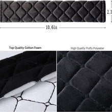 MIKAFEN 4 Pack Universal Car Seat Belt Pads, Adult Seat Belt Shoulder Strap Covers Harness Pad for Car/Bag,Soft Comfort Helps Protect You Neck Shoulder from The Seat Belt Rubbing（Black）