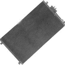 APDTY 134054 AC Air Conditioning Condenser Assembly Fits 2001-2004 Chrysler Town & Country, Voyager/Dodge Caravan, Grand Caravan (For 2.4L, 3.3L, 3.8L Engines; Replaces 4809227AG)