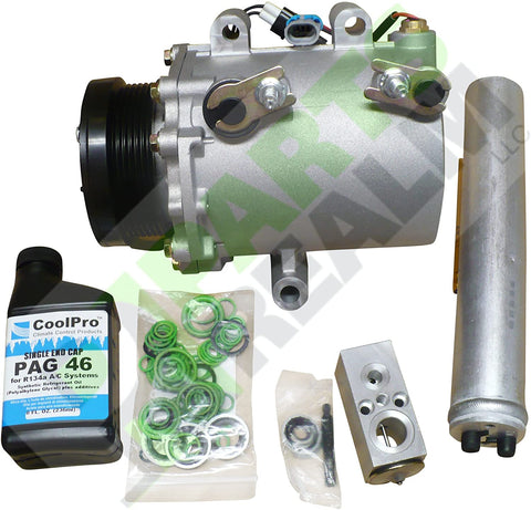 Parts Realm CO-20744AK Complete A/C Compressor Replacement Kit