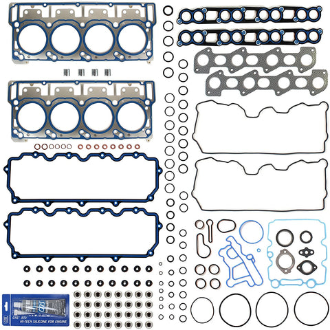 New MLS Cylinder Head Gasket Set (18mm) Compatible with 03-10 Ford 6.0L PowerStroke Diesel Turbo F-250 F-350 F-450 F-550 E350 E450 Super Duty
