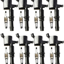 ENA Set of 8 Platinum Spark Plugs and 8 Ignition Coils compatible with 2008-2012 Superduty F150 F250 F350 F450 Expedition Explorer Lincoln Navigator Mercury Mountaineer F550 5.4L 6.8L FD508 SP509