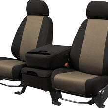 Rear SEAT: ShearComfort Custom Breathable Mesh Seat Covers for Toyota Corolla (2020-2020) in Black w/Tan for 40/60 Split Back Solid Bottom w/Pullout Arm and 3 Adjustable Headrests (LE Model)