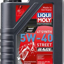 Liqui Moly 20076 Motorbike 4T Synthetic 5W-40 Race Engine Oil - 4 Liter