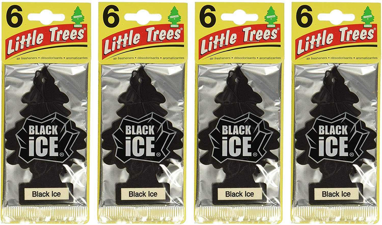 Little-Trees Black Ice Little Tree Air Freshener- 24 Pack