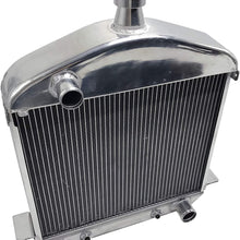 JSD G181A Aluminum Racing Radiator fits 1917-1927 Ford T Bucket 2 Row Single Pass