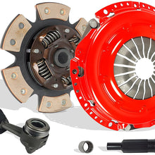 Clutch And Slave Kit Compatible With Cylinder Focus Base SE S2 ZTS ZTW ZX3 ZX5 Sony Limited Edition Manual Mid High 2000-2004 2.0L L4 GAS DOHC (6-Puck Clutch Disc Stage 3; 07-164RCBS)