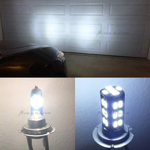 Mega Racer 2 Pair H7 White Halogen H7 Bright Chip 30 LED Xenon Light Lamp Headlight Bulb (High/Low Beam) Hi/Lo Replace
