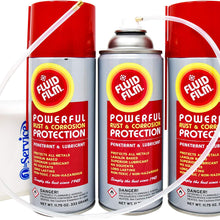 Fluid Film 11.75 oz. Spray 3-Pak, Spray can Extension Wand, Bonus Number 1 in Service Wallet Size Tissue Pack