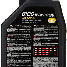 Motul (2782) 8100 Eco-Nergy 5W-30 Synthetic Engine Oil, 1 Liter
