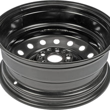 Dorman Black Wheel with Painted Finish (16 x 6.5 inches /5 x 4 inches, 40 mm Offset)
