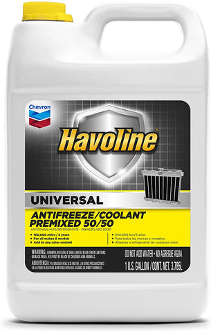 HAVOLINE 227063486 Universal Prediluted 50/50 Antifreeze/Coolant-1 Gallon, (Pack of 6), 1. gallons, 6 Pack